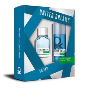 Perfume en Estuche Benetton United Dreams Go Far Eau de Toilette x 100ml 2 Piezas