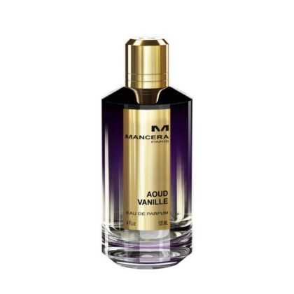 Mancera Aoud Vanille, perfume oriental y gourmand con oud y vainilla, símbolo de lujo y elegancia.