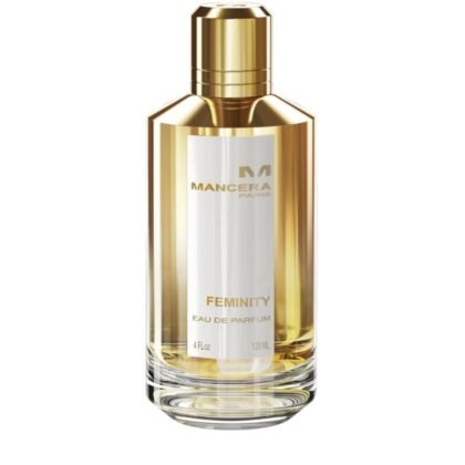 Mancera Feminity, perfume floral y afrutado con rosa y jazmín, símbolo de delicadeza y elegancia.