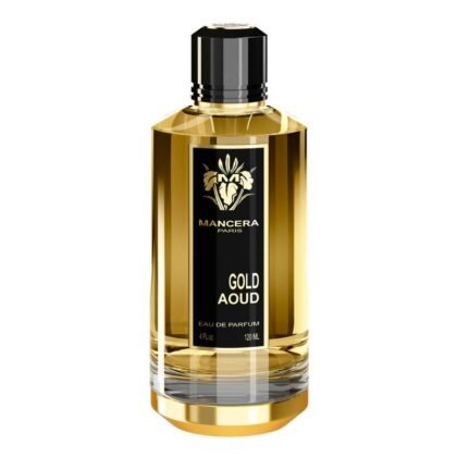 Mancera Gold Aoud, perfume oriental y especiado con oud y rosa, símbolo de lujo y elegancia.