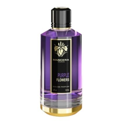 Mancera Purple Flowers, perfume floral con rosa y violeta, símbolo de frescura y elegancia oriental.