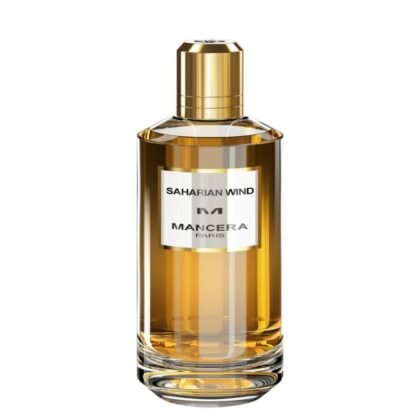 Mancera Saharian Wind, perfume aromático con cuero y ámbar, símbolo de fuerza y elegancia oriental.