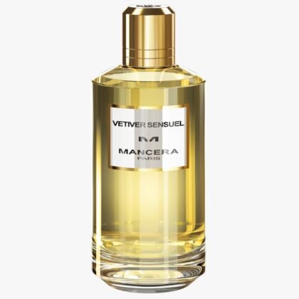 Mancera Vetiver Sensuel, perfume cítrico y floral con vetiver, símbolo de frescura y elegancia oriental.
