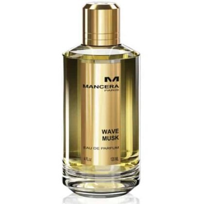 Mancera Wave Musk, perfume acuático con pomelo y almizcle, símbolo de frescura y elegancia oriental.