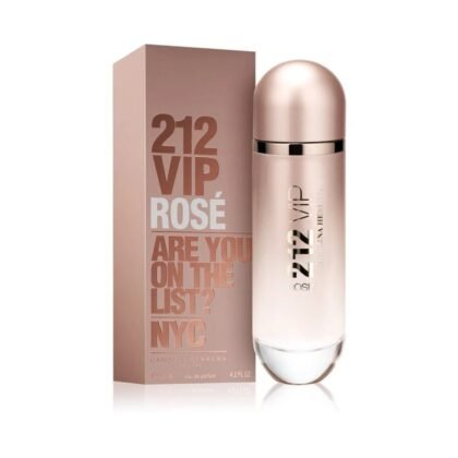 212 VIP Rosé, perfume femenino con frescura chispeante, corazón floral y base cálida envolvente.