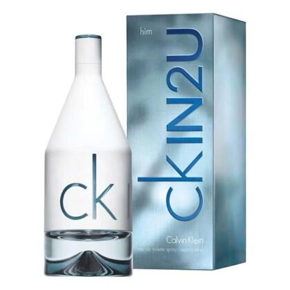 CK IN2U, perfume unisex con frescura cítrica, corazón floral y base cálida envolvente.