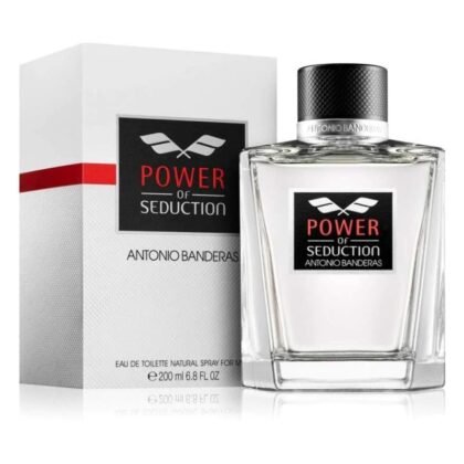 Antonio Banderas Power of Seduction, perfume masculino con frescura frutal, corazón aromático y base cálida envolvente.