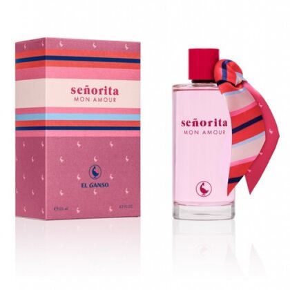 Señorita Mon Amour El Ganso, perfume femenino con frescura frutal, corazón floral y base cálida envolvente.