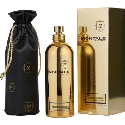 Montale Aoud Queen Roses, perfume floral con rosas y oud, símbolo de misterio y elegancia oriental.