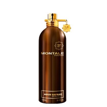 Montale Aoud Safran, perfume especiado con azafrán y oud, símbolo de misterio y elegancia oriental.