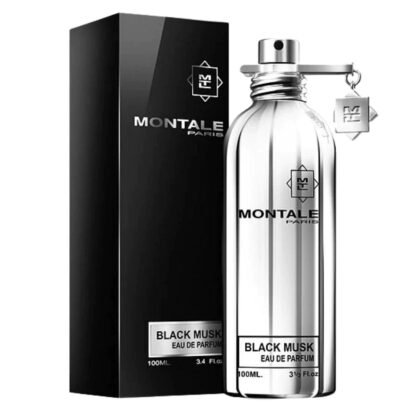 Montale Black Musk, perfume unisex con frescura especiada, corazón amaderado y base cálida envolvente.