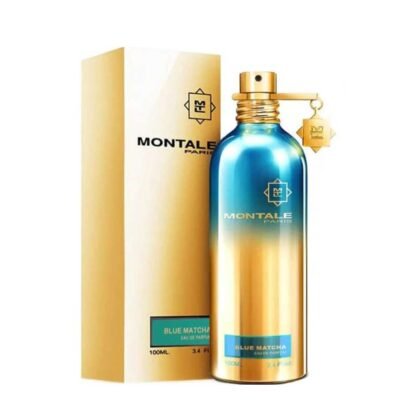Montale Blue Matcha, perfume unisex con frescura herbal, corazón amaderado y base cálida envolvente.