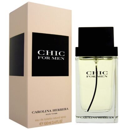 Chic de Carolina Herrera, perfume femenino con frescura cítrica, corazón floral y base cálida envolvente.