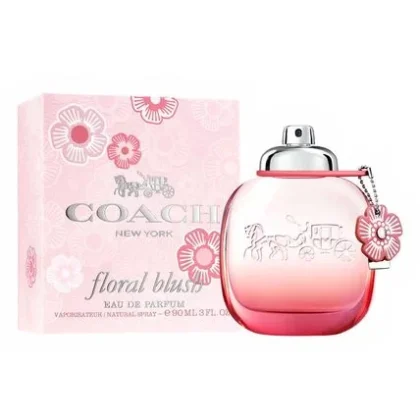 Coach New York Floral Blush, perfume femenino con frescura frutal, corazón floral y base cálida envolvente.