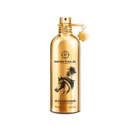 Montale Arabians, perfume intenso con oud, rosa y cuero, símbolo de elegancia y poder duradero.