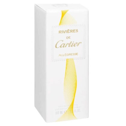 Rivieres de Cartier Allegresse, perfume fresco con notas cítricas, corazón verde-floral y base cálida envolvente.