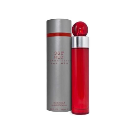 360° Red Perry Ellis, perfume masculino elegante con notas cítricas, especiadas y amaderadas.