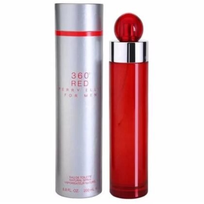 360° Red Perry Ellis, perfume masculino elegante con notas cítricas, especiadas y amaderadas.