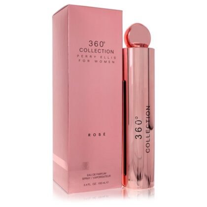 360° Collection Rose Perry Ellis, perfume femenino fresco con notas frutales, florales y amaderadas.