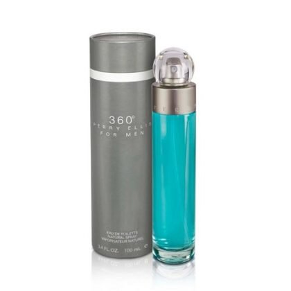360° Perry Ellis, perfume masculino fresco con notas frutales, florales y amaderadas.