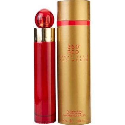 360° Red Perry Ellis, perfume masculino elegante con notas cítricas, especiadas y amaderadas.