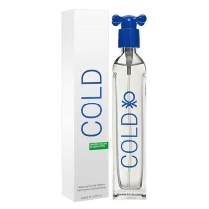Frescura y energía en el Cold de Benetton, el perfume que acompaña tu estilo moderno.