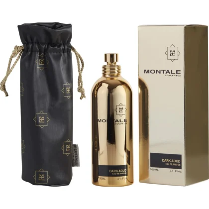 Montale Dark Aoud, perfume unisex elegante con notas de oud, maderas y ámbar envolvente.
