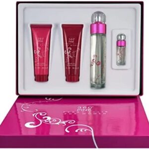 Perfume En Estuche 360° Pink Perry Ellis Gift Set 4 Piezas – 100ml – Mujer