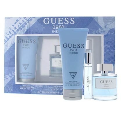 Frescura y juventud en el Estuche Guess 1981 Indigo, un set completo para cada ocasión.