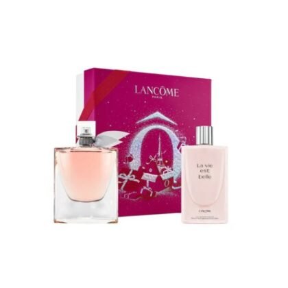 Felicidad y encanto en el Estuche La Vie Est Bella, el perfume que ilumina cada momento.