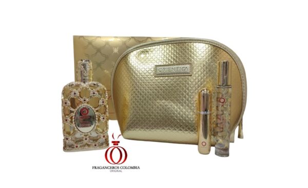 Perfume Árabe en Estuche Orientica Royal Amber Eau de Parfum 4 Piezas – 80ml – Unisex