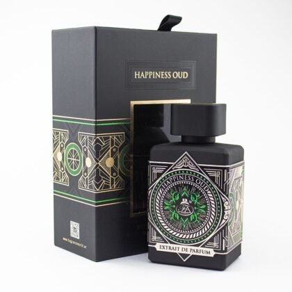 Intensidad y elegancia en el Fragrance World Happiness Oud, un perfume unisex inolvidable.