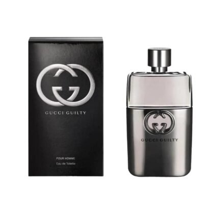 Guilty Gucci, perfume masculino elegante con notas cítricas, florales y amaderadas.