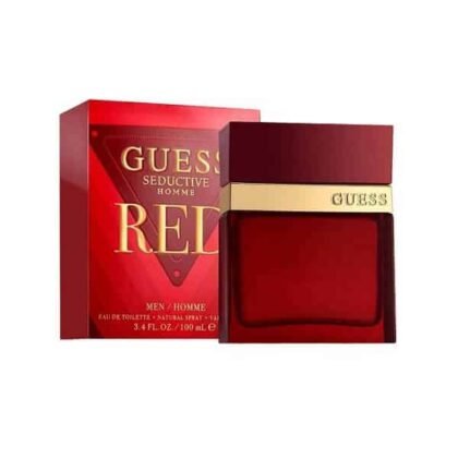 Guess Seductive Homme Red, perfume masculino elegante con notas cítricas, florales y amaderadas.