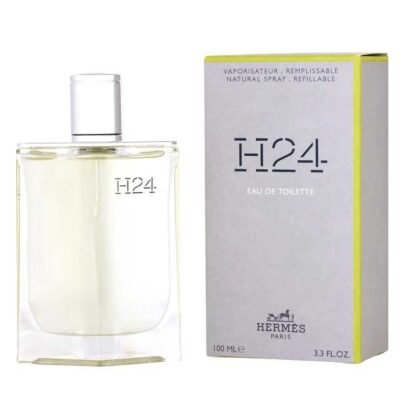 Hermes H24 Eau De Toilette: frescura vegetal, corazón vibrante y base cálida. Un aroma moderno para el hombre urbano y auténtico.