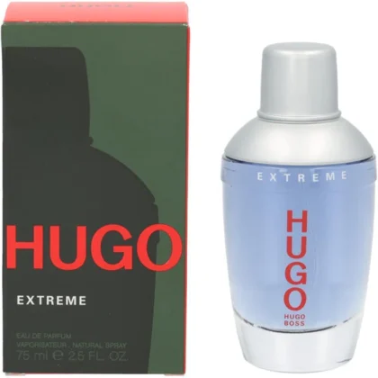 Hugo Boss Extreme, perfume intenso y moderno con notas cítricas y base cálida masculina.