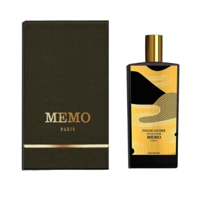 Italian Leather Memo Paris, perfume de lujo con frescura verde, corazón de cuero y base cálida sensual.