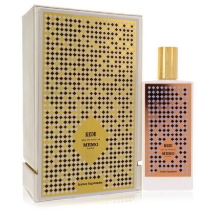 Kedu Memo Paris, perfume de lujo con frescura cítrica, corazón especiado y base cálida de sésamo.