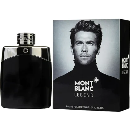 Montblanc Legend, perfume masculino con notas cítricas, frutales y base cálida envolvente.