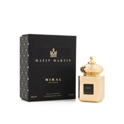 Miral Matin Martin, perfume femenino con frescura frutal, corazón floral y base cálida sensual.