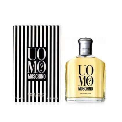 Moschino Uomo, perfume masculino con notas cítricas, especiadas y base cálida envolvente.