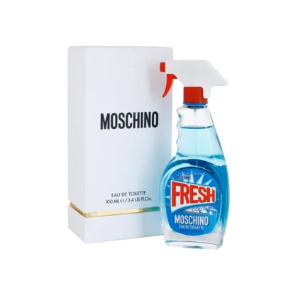 Moschino Fresh Couture, perfume femenino fresco con notas cítricas, florales y base cálida elegante.