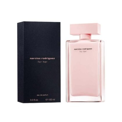 Perfume Narciso Rodriguez For Her, aroma femenino sensual y elegante con notas florales, cálidas y sofisticadas.