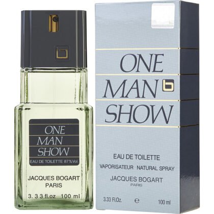 Perfume One Man Show Jacques Bogart, aroma masculino clásico e intenso con notas aromáticas, florales y cálidas.