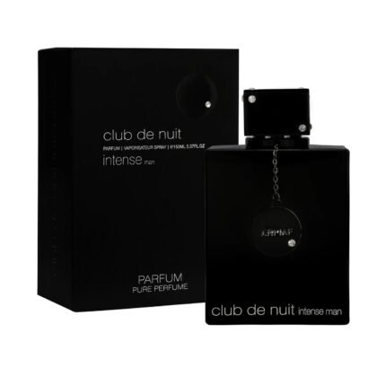 Club de Nuit Intense Parfum Pure, perfume masculino con frescura cítrica, corazón floral y base cálida sensual.
