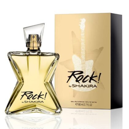 Shakira Rock, fragancia vibrante con notas cítricas, florales y amaderadas.