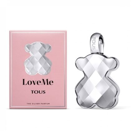 Perfume Loveme Tous The Silver, aroma femenino fresco y elegante con notas cítricas, florales y cálidas.