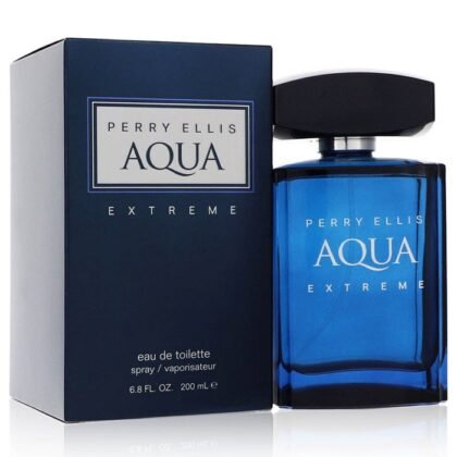 Perry Ellis Aqua Extreme, perfume masculino fresco con notas cítricas, acuáticas y amaderadas.