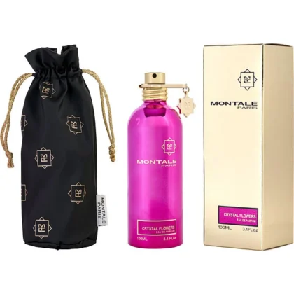 Montale Crystal Flowers, perfume femenino elegante con notas cítricas, florales y amaderadas.
