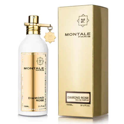 Montale Diamond Rose, perfume femenino elegante con notas de higo, rosa turca y vainilla.